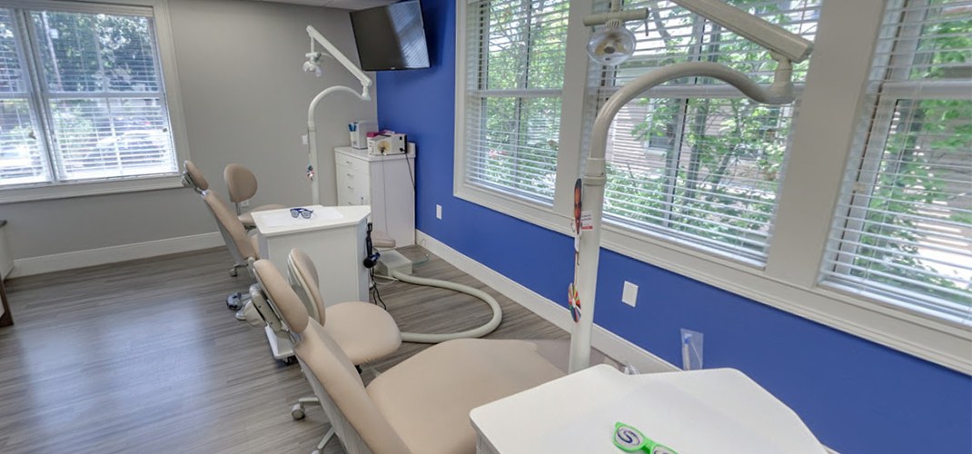 Two orthodontic treatment chairs